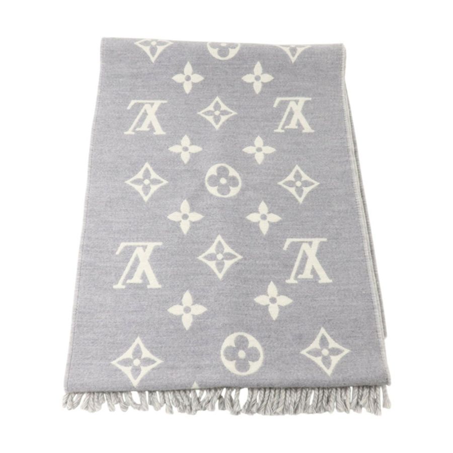 LOUIS VUITTON 羊毛All About Monogram Scarf 180X34cm圍巾-1