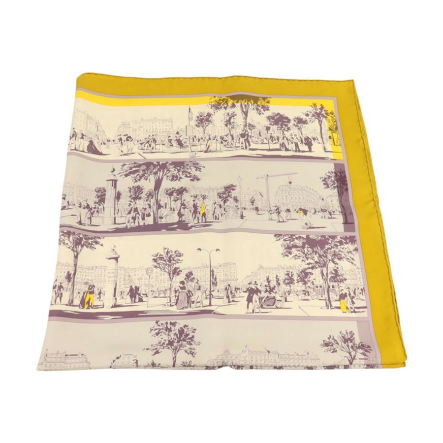 HERMES 絲質Scarf 90x90cm絲巾-1