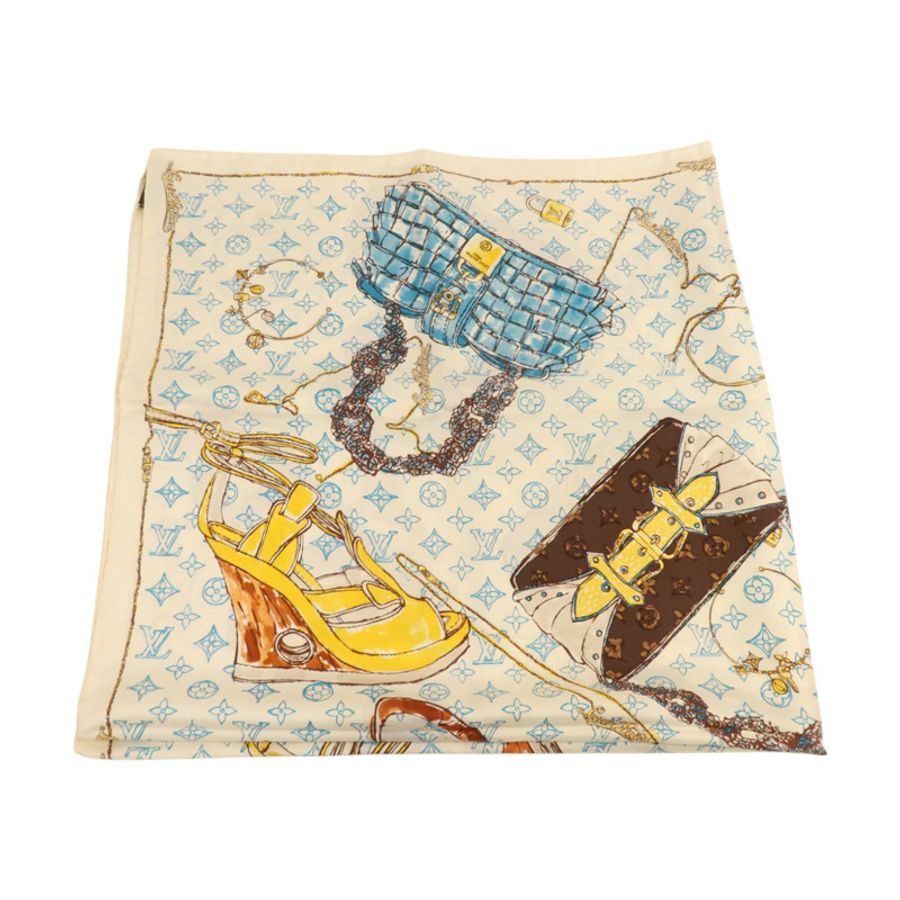 LOUIS VUITTON 絲質Scarf 90x90cm絲巾-2