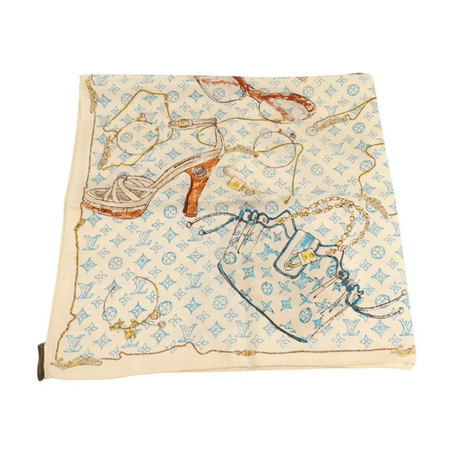 LOUIS VUITTON 絲質Scarf 90x90cm絲巾-3