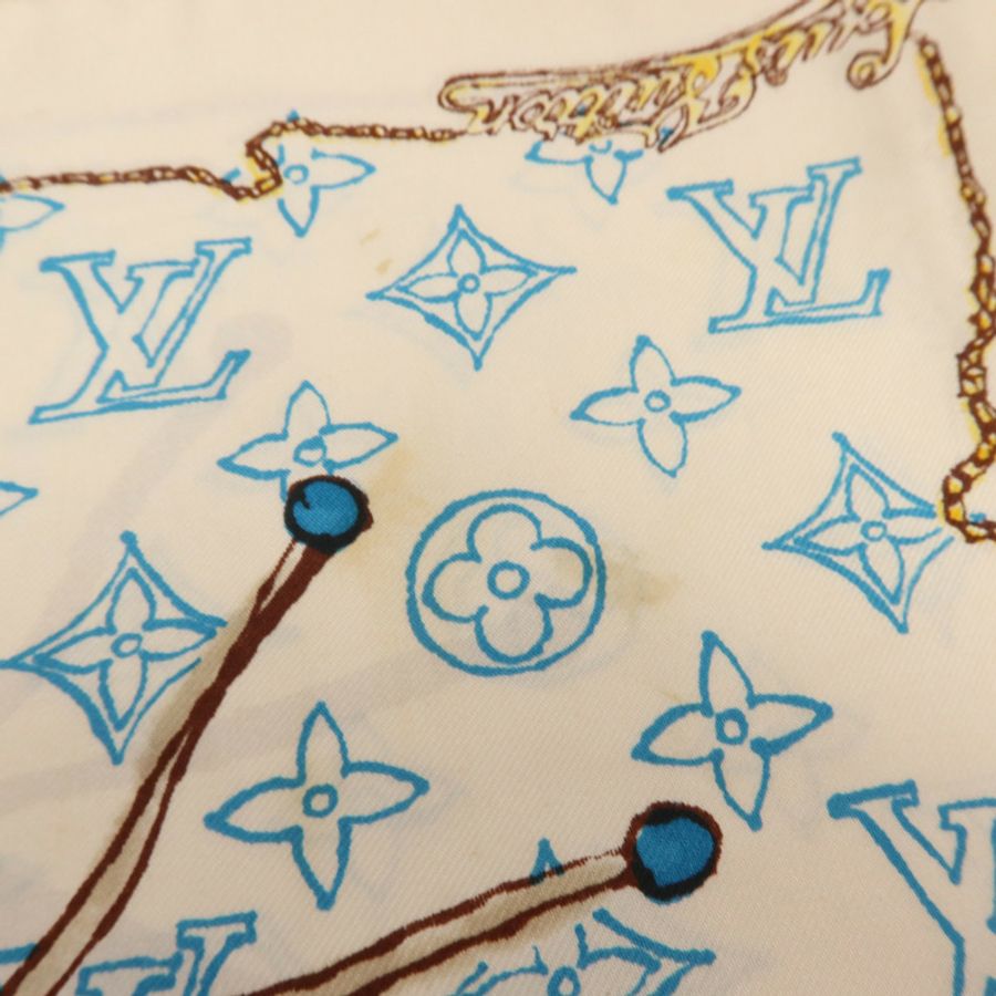 LOUIS VUITTON 絲質Scarf 90x90cm絲巾-8