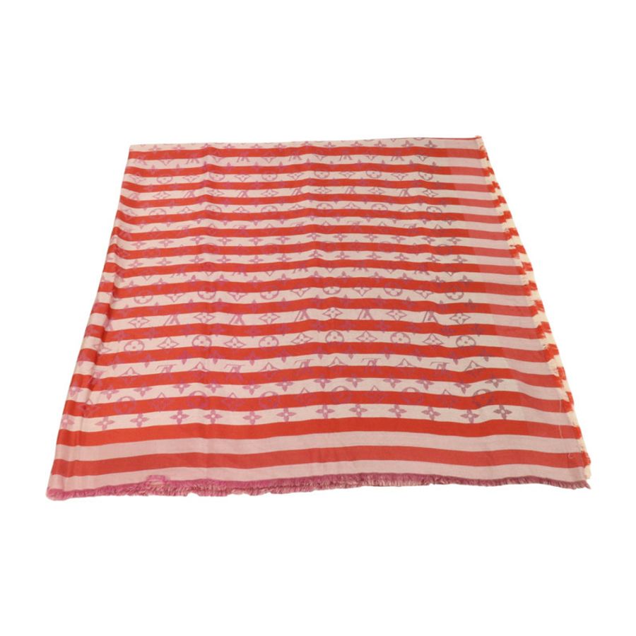 LOUIS VUITTON 絲質Scarf 140x135cm絲巾-4