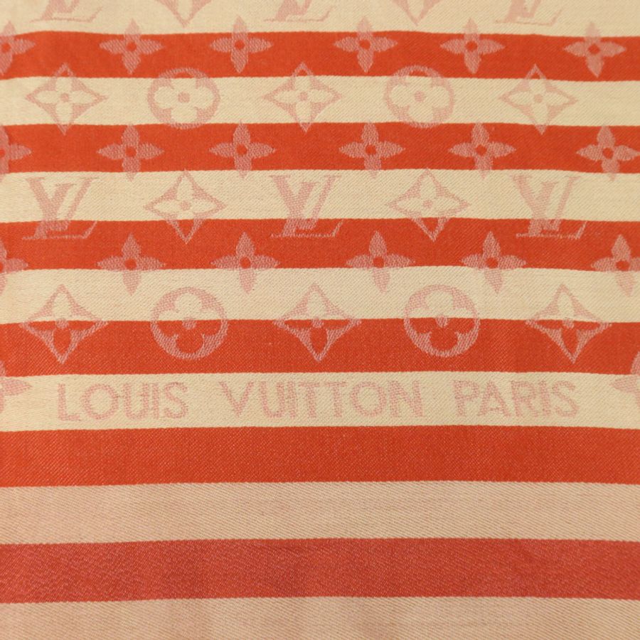LOUIS VUITTON 絲質Scarf 140x135cm絲巾-5