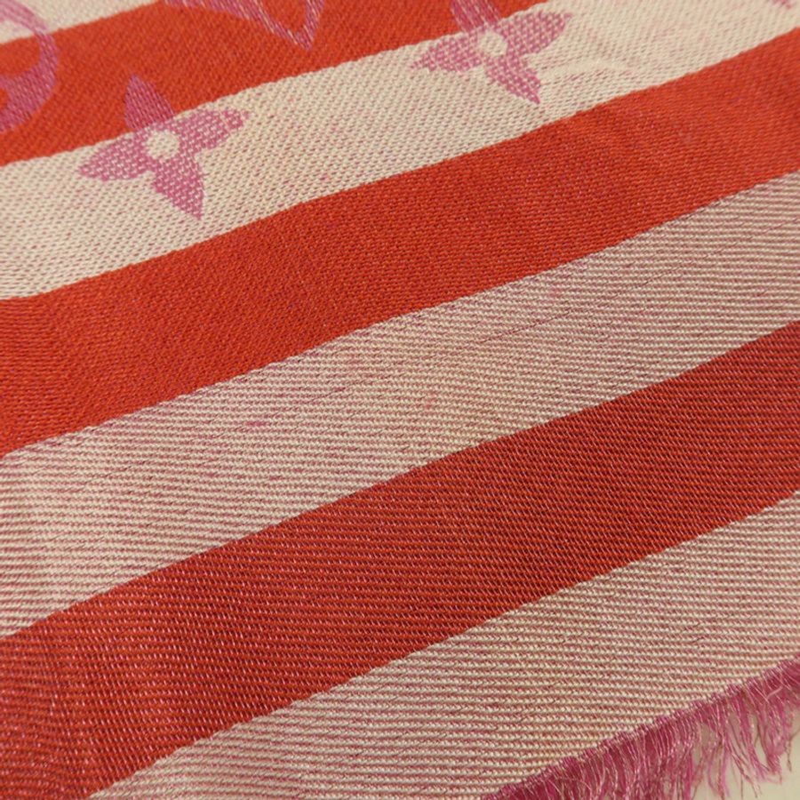 LOUIS VUITTON 絲質Scarf 140x135cm絲巾-8