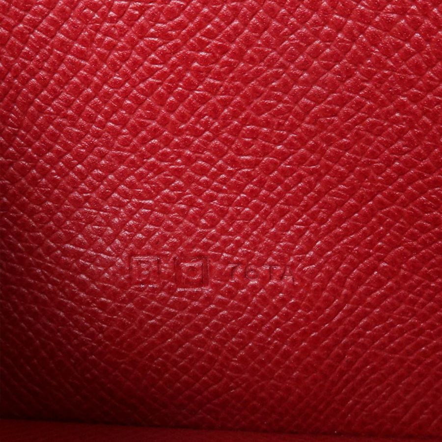 HERMES Epsom皮革Bearn Long Wallet銀扣長錢包Rouge Grenade-6
