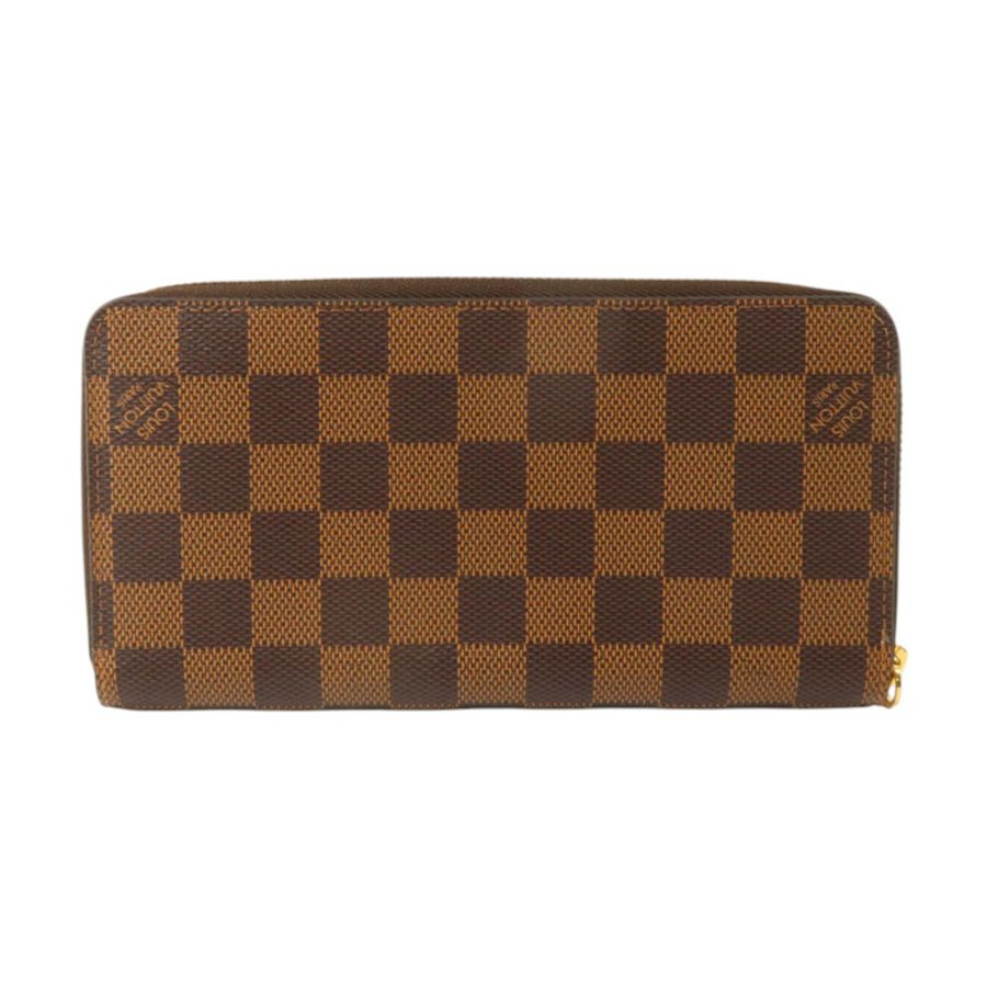 LOUIS VUITTON Damier Zippy Wallet金扣長錢包-1