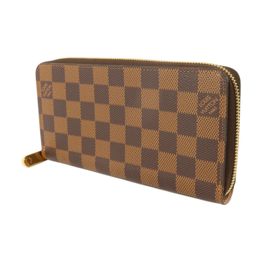LOUIS VUITTON Damier Zippy Wallet金扣長錢包-2