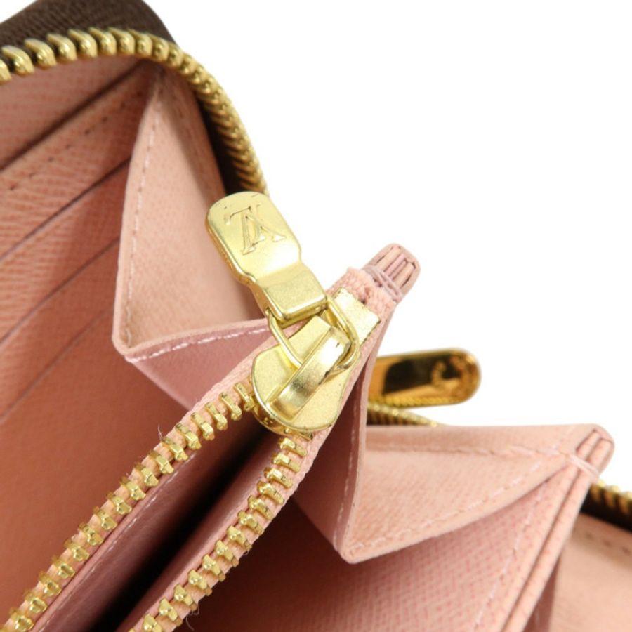 LOUIS VUITTON Damier Zippy Wallet金扣長錢包-7