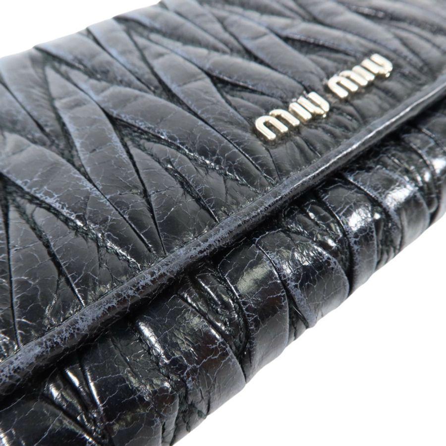 Miu Miu 羊皮皮革Long Wallet銀扣長錢包-19