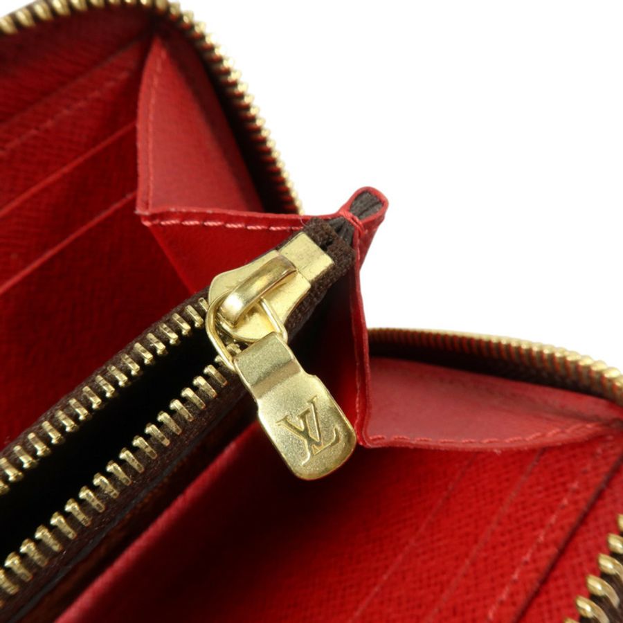 LOUIS VUITTON Damier Clemence Wallet金扣長錢包-6