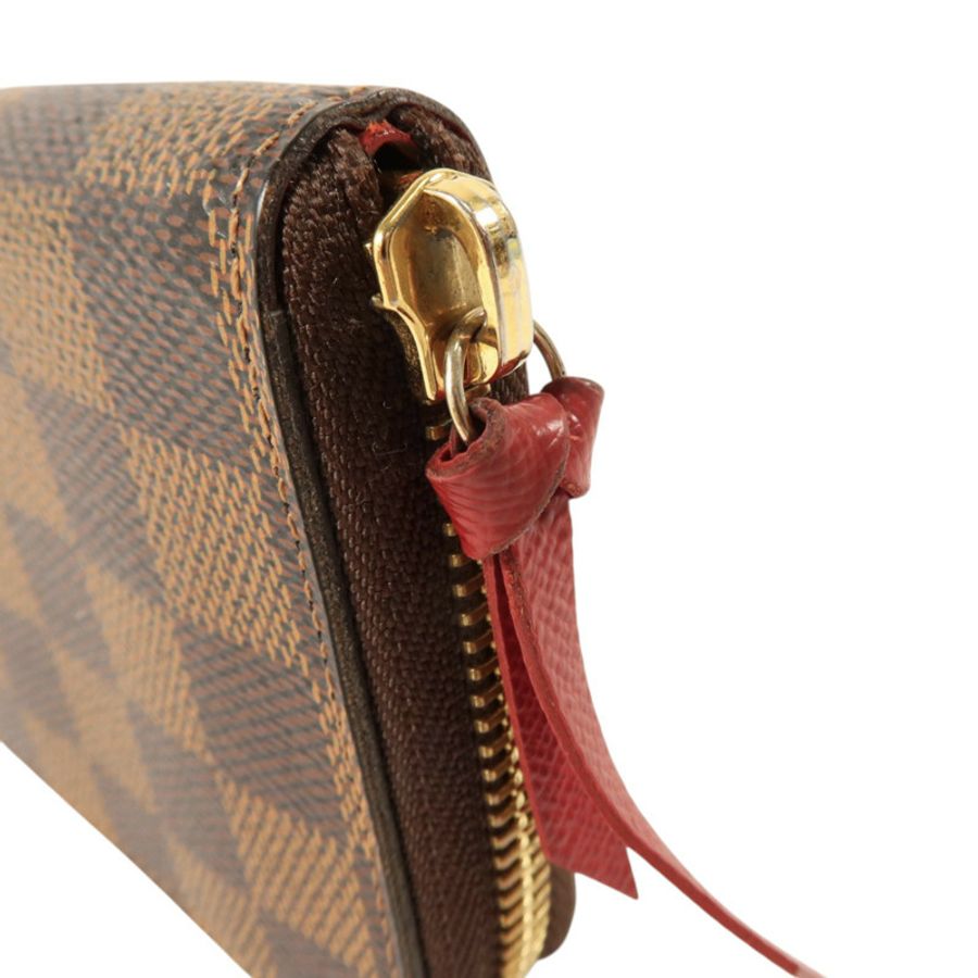 LOUIS VUITTON Damier Clemence Wallet金扣長錢包-7