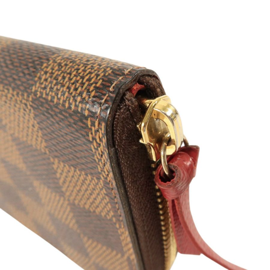 LOUIS VUITTON Damier Clemence Wallet金扣長錢包-13