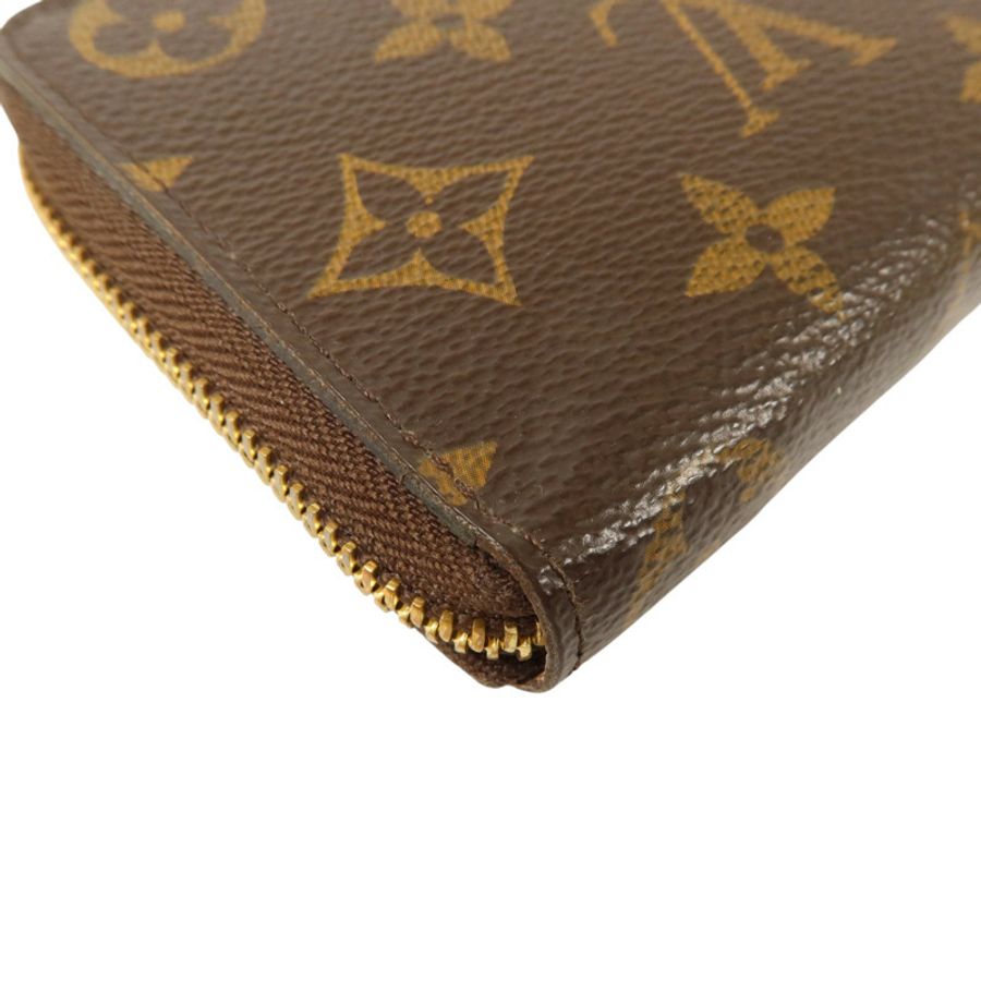 LOUIS VUITTON Monogram Clemence Wallet金扣長錢包-11
