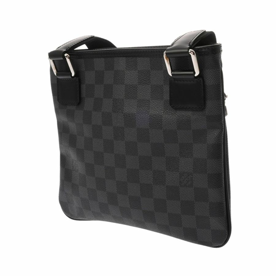 路易威登 (LOUIS VUITTON) Damier Graphite Thomas 黑灰 N58028 男士帆布肩背包 A 級二手 Ginzo-2