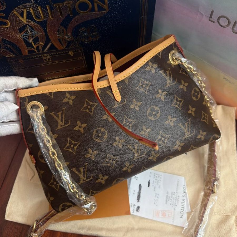 閒置新 路易威登/Louis Vuitton Carryall BB 老花肩背斜背包-1