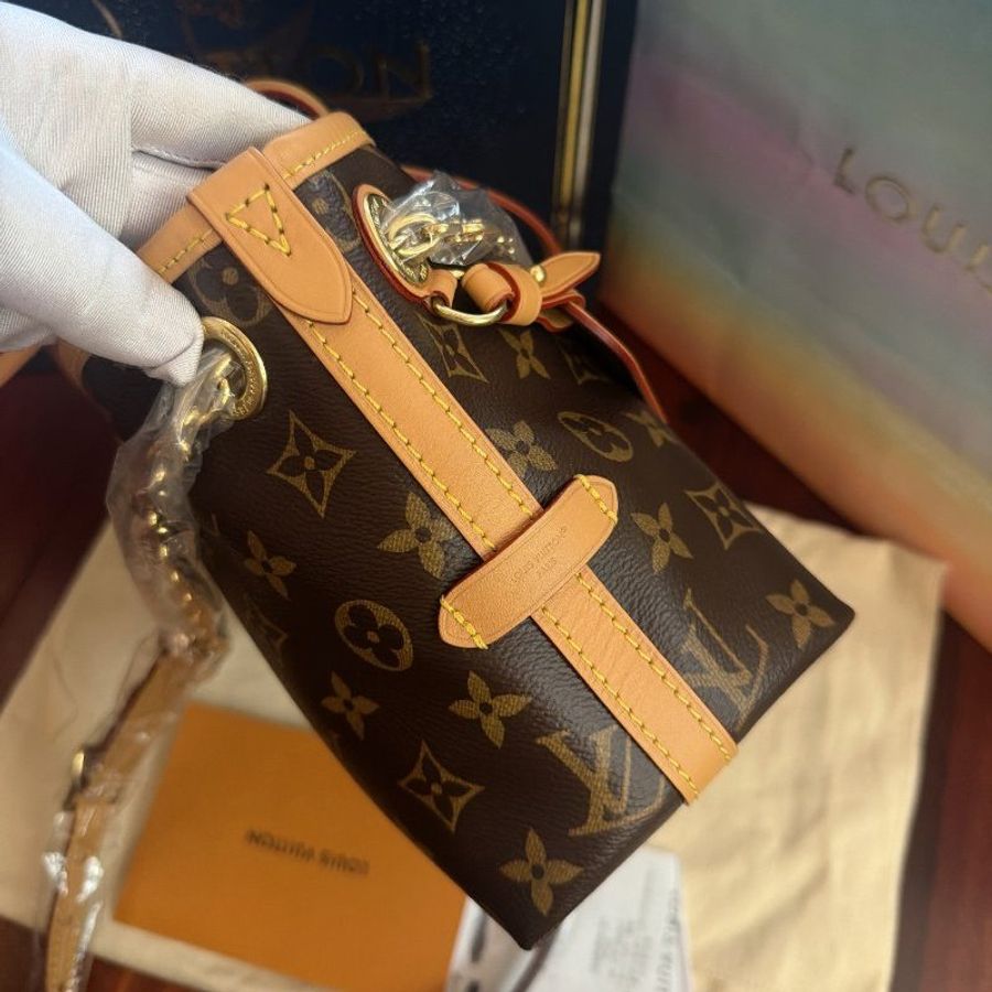 閒置新 路易威登/Louis Vuitton Carryall BB 老花肩背斜背包-2