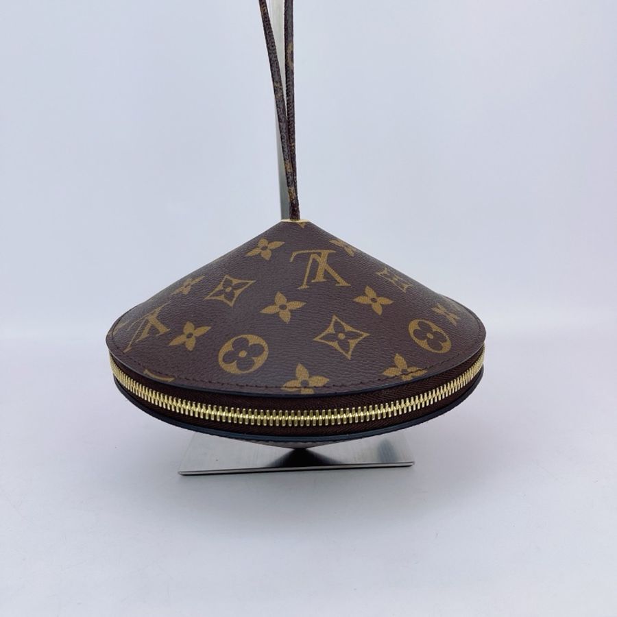 Louis Vuitton 路易威登 棕色老花飛碟單肩包內標1119底長19-0