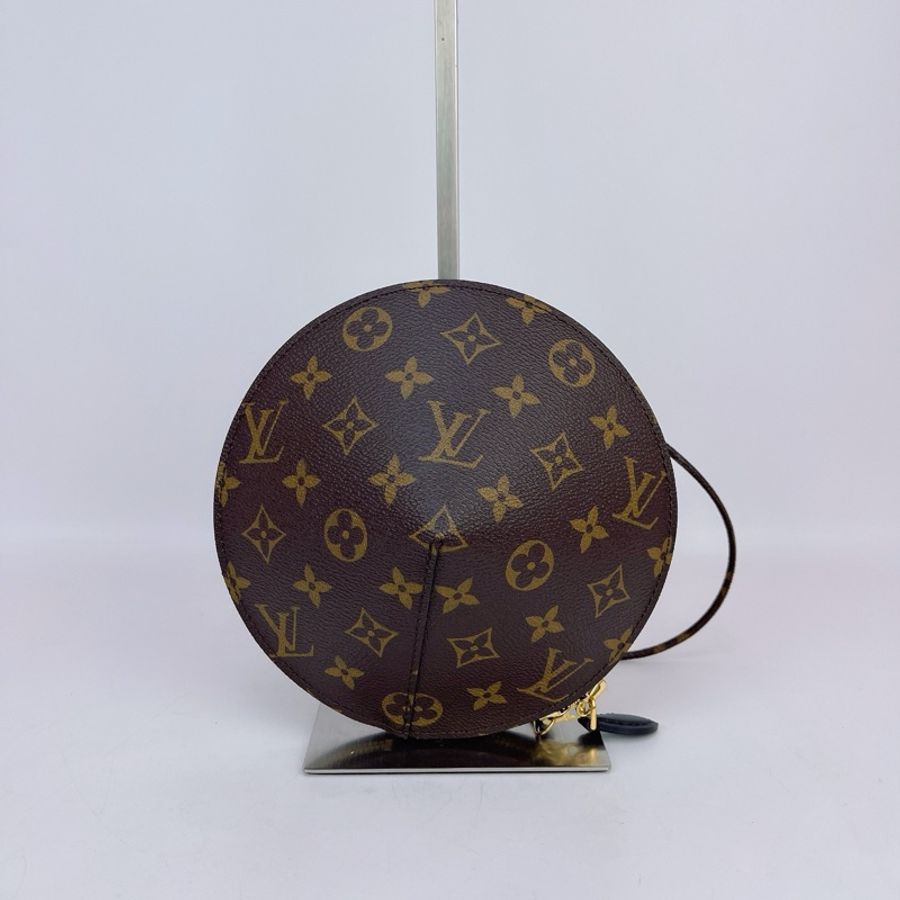 Louis Vuitton 路易威登 棕色老花飛碟單肩包內標1119底長19-2