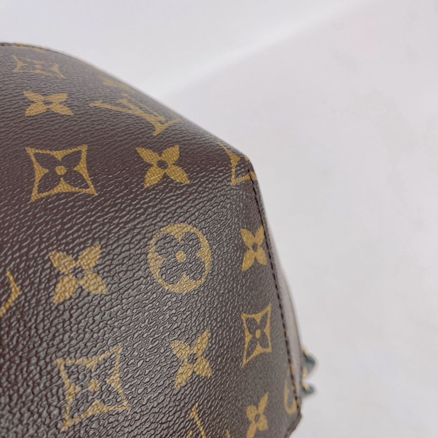 Louis Vuitton 路易威登 棕色老花飛碟單肩包內標1119底長19-3