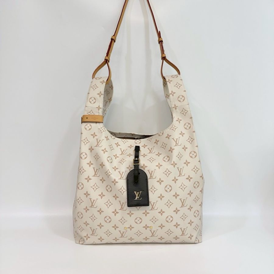 LV 路易威登 奶茶色 沙丘色 牛皮 Atlantis MM 托特包 肩背包 手提包 兩用包 M24409-6