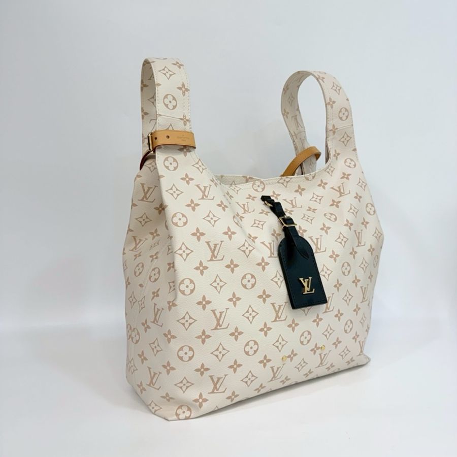 LV 路易威登 奶茶色 沙丘色 牛皮 Atlantis MM 托特包 肩背包 手提包 兩用包 M24409-9