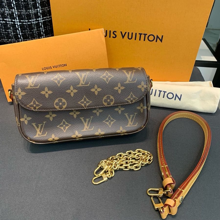 路易威登/Louis Vuitton Wallet On Chain Ivy 老花 芯片款-0