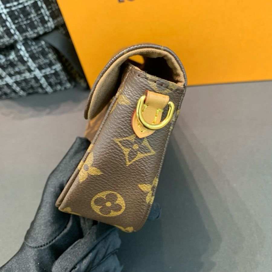 路易威登/Louis Vuitton Wallet On Chain Ivy 老花 芯片款-6
