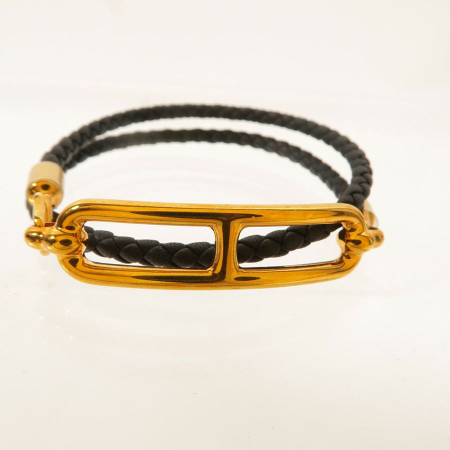 HERMES Swift皮革Roulis Double Tour Bracelet手鏈-5