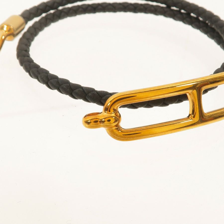 HERMES Swift皮革Roulis Double Tour Bracelet手鏈-7