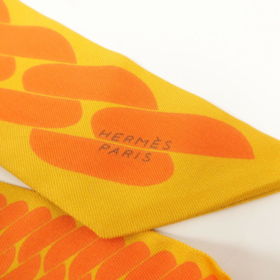 HERMES 絲質Twilly絲巾-4