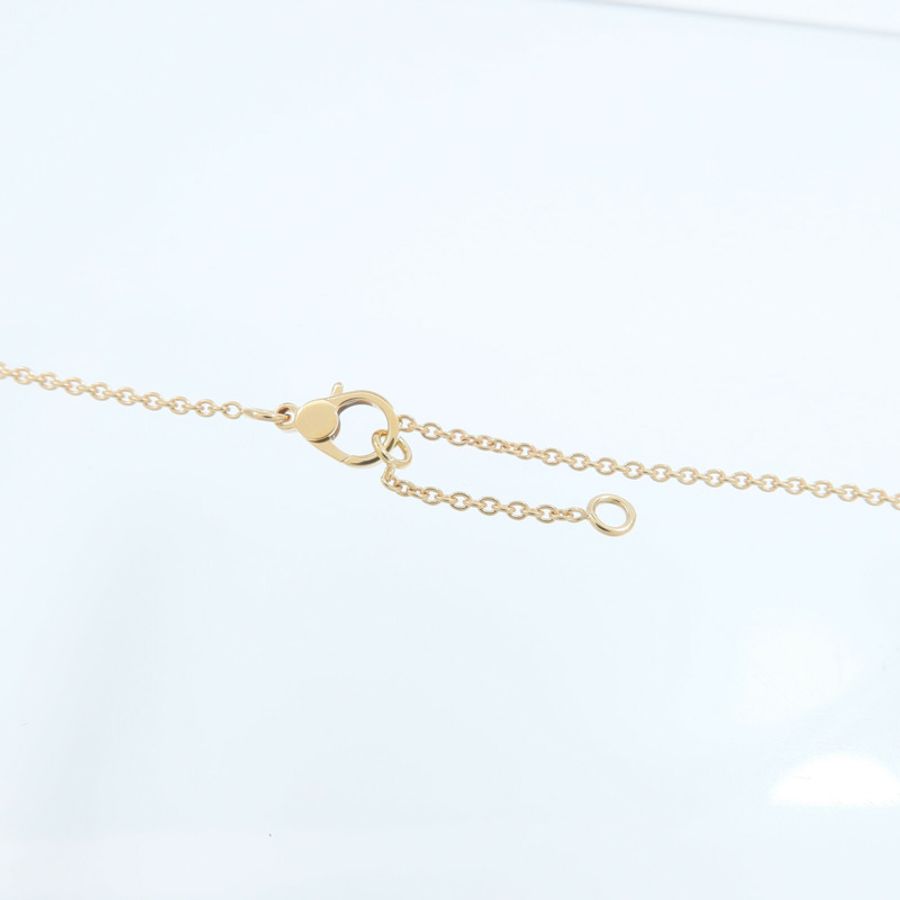 HERMES 18K玫瑰金Finesse Pendant鑽石項鍊-4