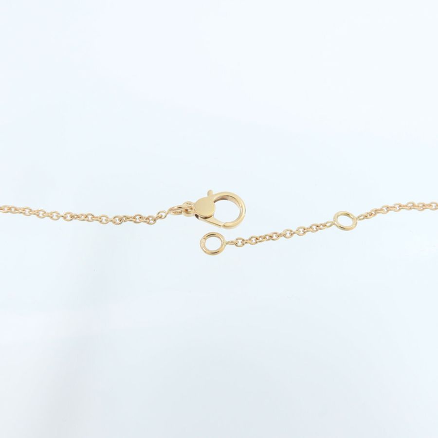 HERMES 18K玫瑰金Finesse Pendant鑽石項鍊-5