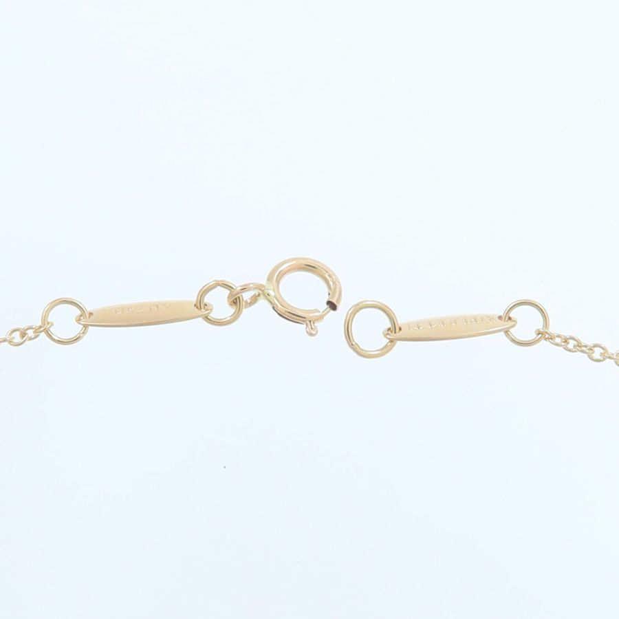 TIFFANY＆CO 18K玫瑰金Diamonds by the Yard Necklace鑽石項鍊-5