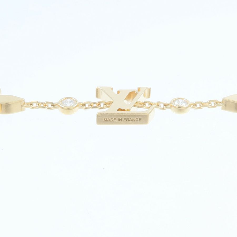 LOUIS VUITTON 18K黃金Idylle Blossom Monogram Bracelet鑽石手鏈-5