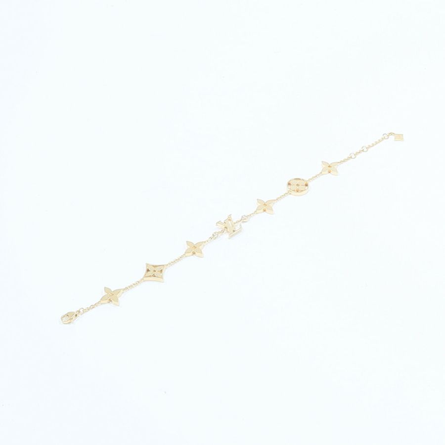 LOUIS VUITTON 18K黃金Idylle Blossom Monogram Bracelet鑽石手鏈-7