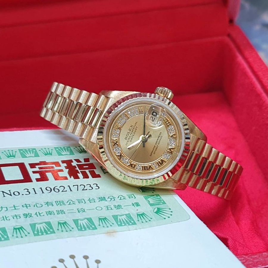 【大眾名錶】ROLEX勞力士79178 Datejust 蠔式女錶 18K金 台灣保單 MR多層鑽面 大眾名錶B1431-1