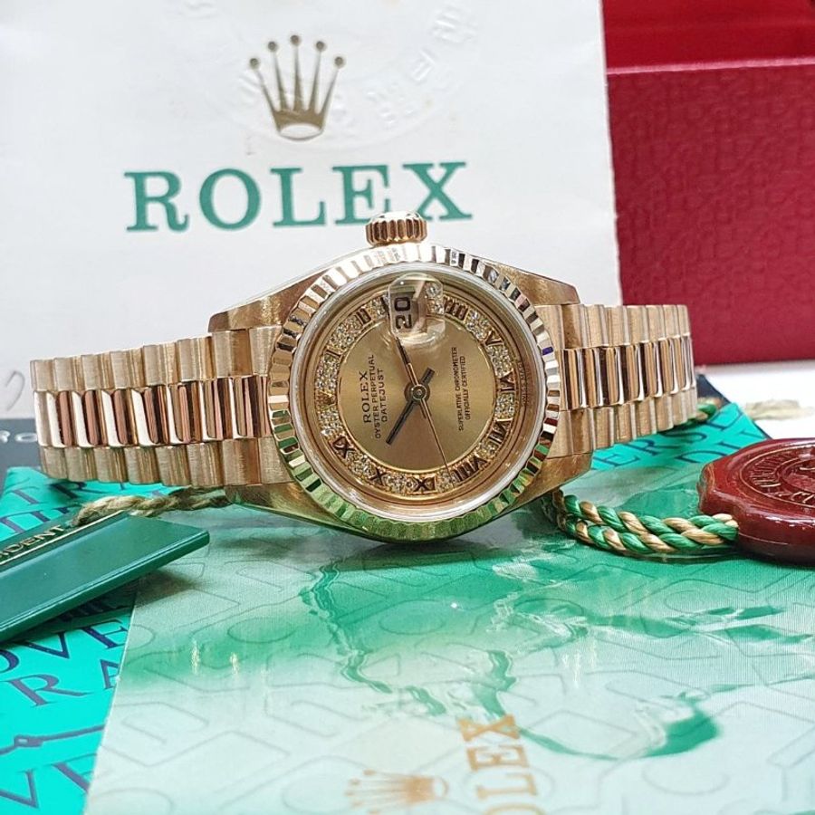 【大眾名錶】ROLEX勞力士79178 Datejust 蠔式女錶 18K金 台灣保單 MR多層鑽面 大眾名錶B1431-3