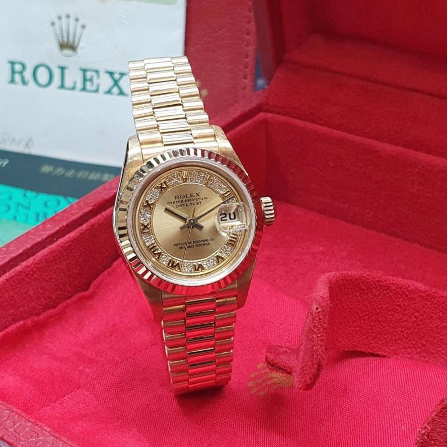 【大眾名錶】ROLEX勞力士79178 Datejust 蠔式女錶 18K金 台灣保單 MR多層鑽面 大眾名錶B1431-4