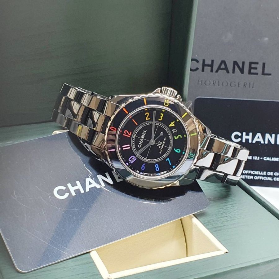 【大眾名錶】CHANEL香奈兒 J12系列 H7122 限量1255只 2021/06 彩虹錶圈 大眾名錶B1432-2