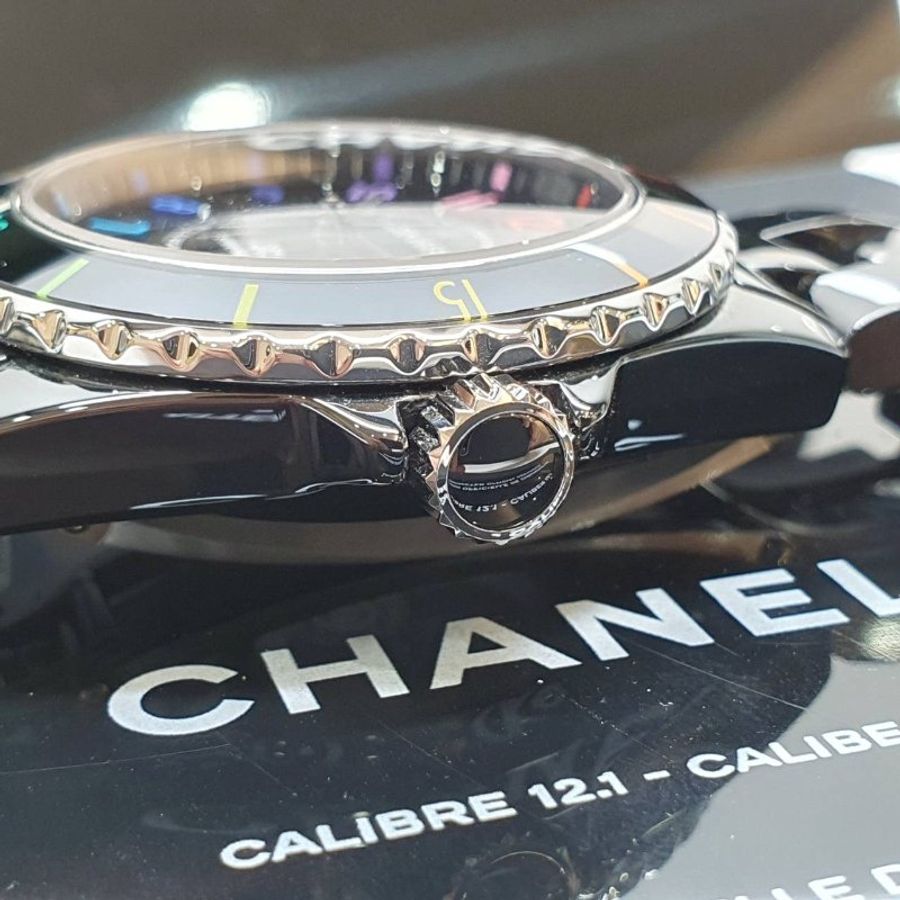 【大眾名錶】CHANEL香奈兒 J12系列 H7122 限量1255只 2021/06 彩虹錶圈 大眾名錶B1432-6