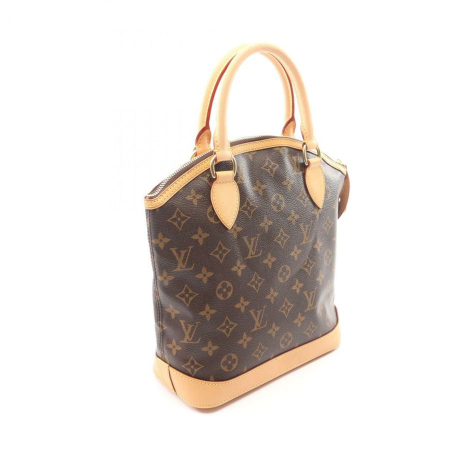 路易威登 Lockit Monogram 手提包 M40102 PVC 塗層帆布皮革棕色二手女士-1
