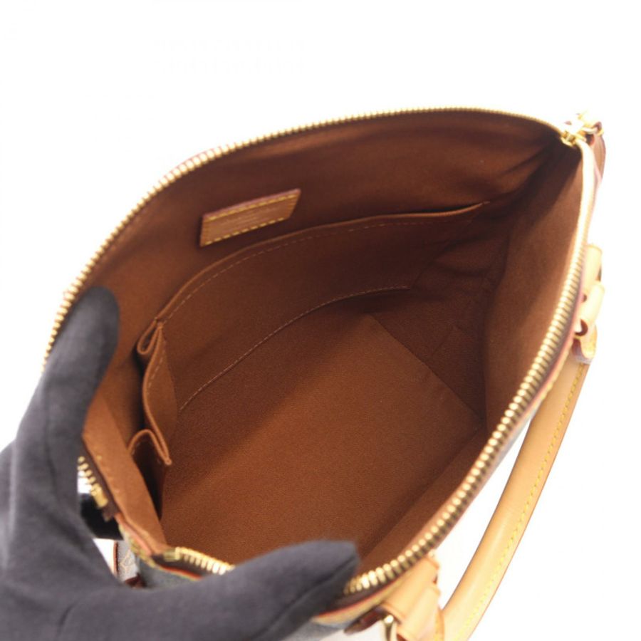 路易威登 Lockit Monogram 手提包 M40102 PVC 塗層帆布皮革棕色二手女士-2