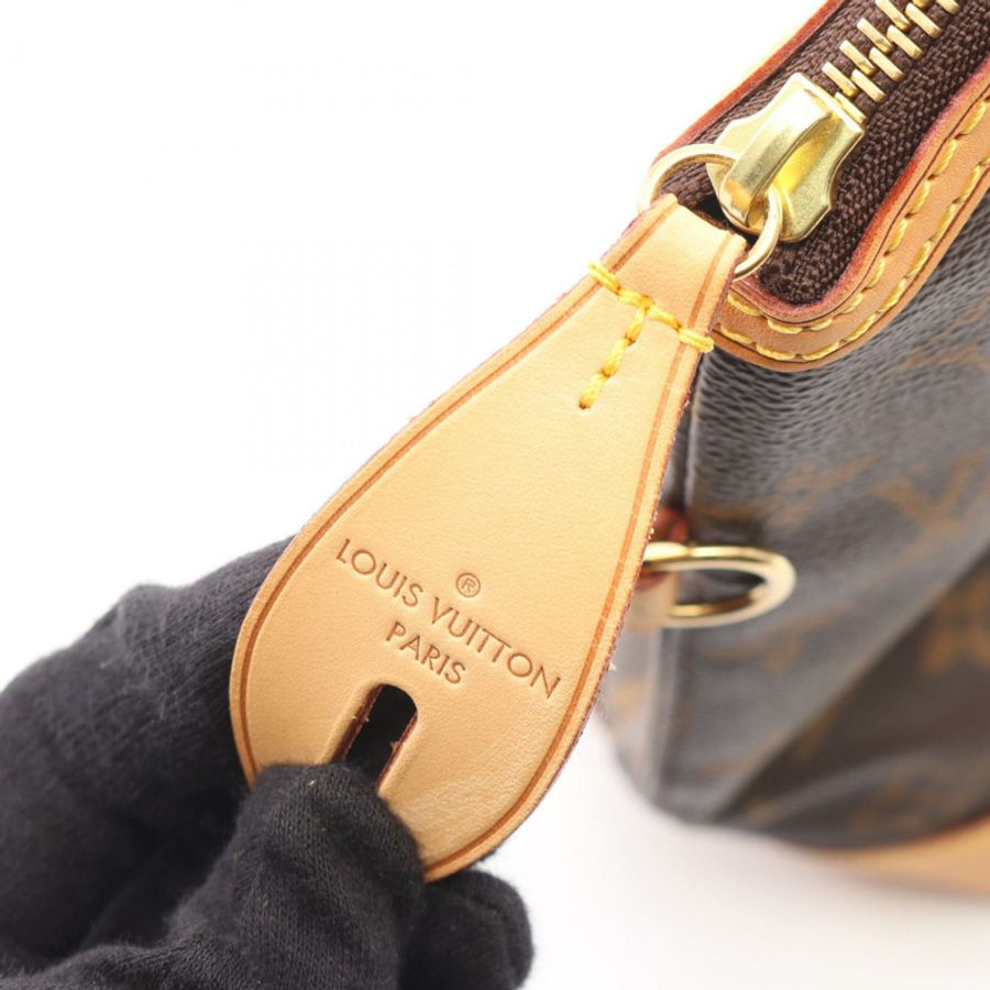 路易威登 Lockit Monogram 手提包 M40102 PVC 塗層帆布皮革棕色二手女士-9