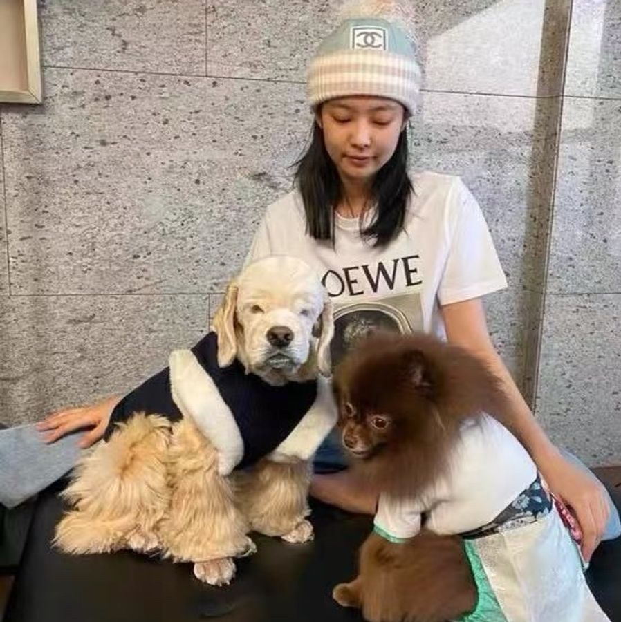 Chanel方标运动系列Jennie同款婴儿蓝针织毛球滑雪帽-22
