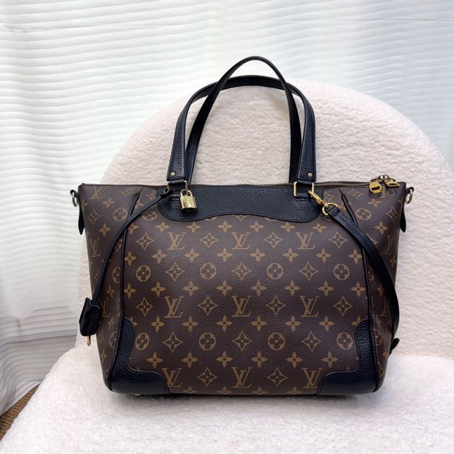 LV 路易威登 原花 Monogram 黑色 牛皮 Estrela 托特包 肩背包 手提包 M51192-1