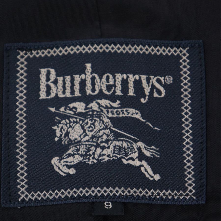 Burberry黑色毛呢徽章刺绣西装上衣外套-16