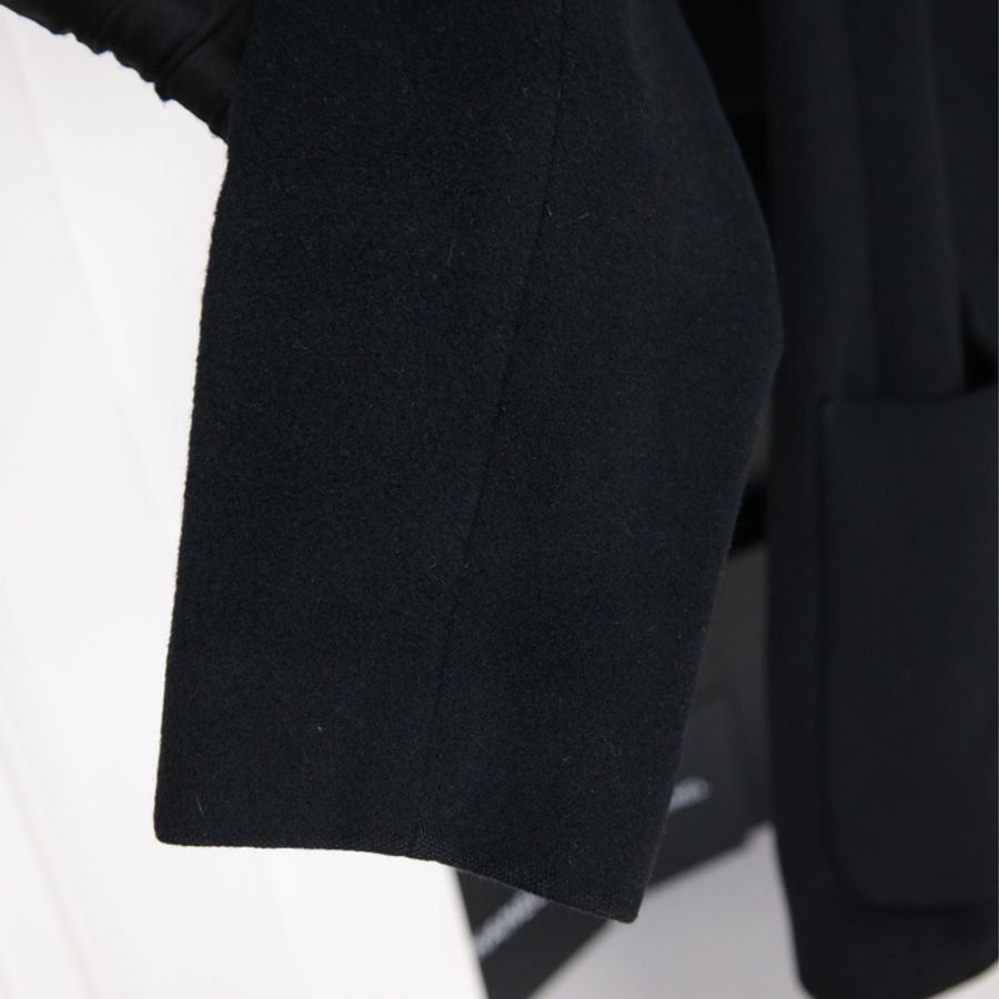 Burberry黑色毛呢徽章刺绣西装上衣外套-19