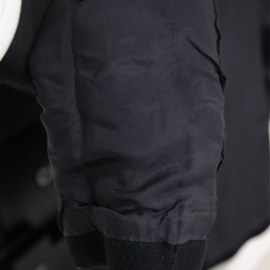 Burberry黑色毛呢徽章刺绣西装上衣外套-22
