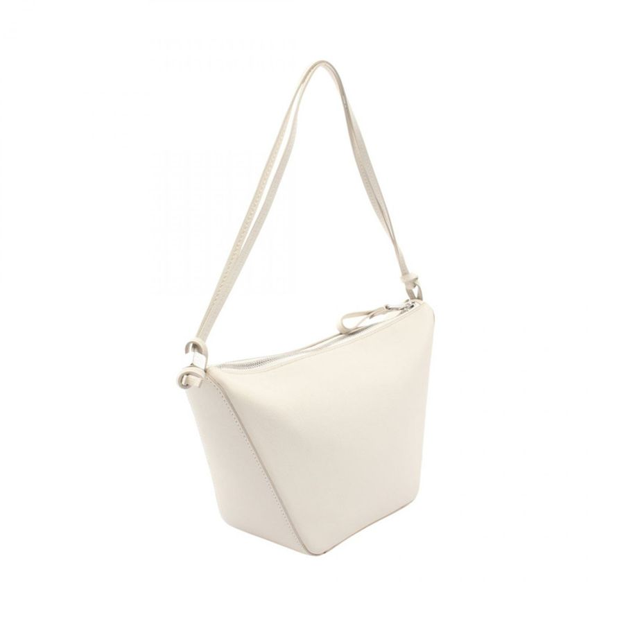 LOEWE Hammock Hobo 迷你單肩手提包 A538G13X01 白色真皮二手女款-1