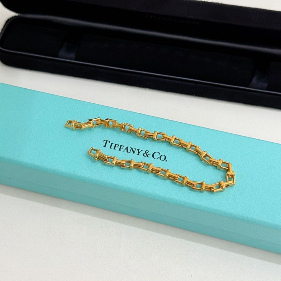 Tiffany T系列 T型鏤空鏈節手鍊 總長17cm-1